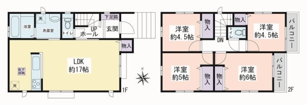 海老名市国分寺台１丁目　新築戸建　全2棟　B号棟