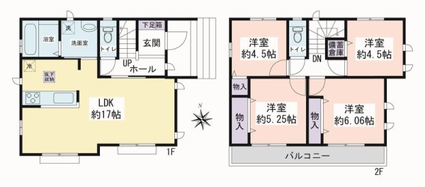 海老名市国分寺台１丁目　新築戸建　全2棟　A号棟