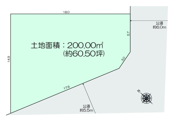 大和市福田の土地