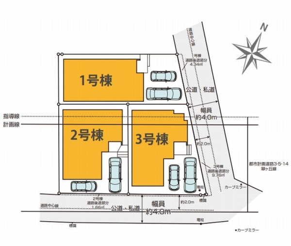 相模原市南区東林間7丁目　新築戸建　全3棟　2号棟