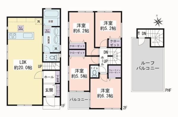 大和市福田　新築戸建　全3棟　1号棟