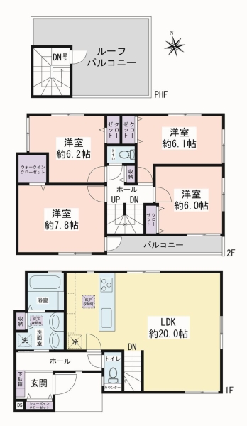 大和市福田　新築戸建　全3棟　3号棟
