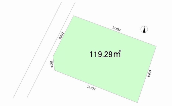 茅ヶ崎市萩園　売地