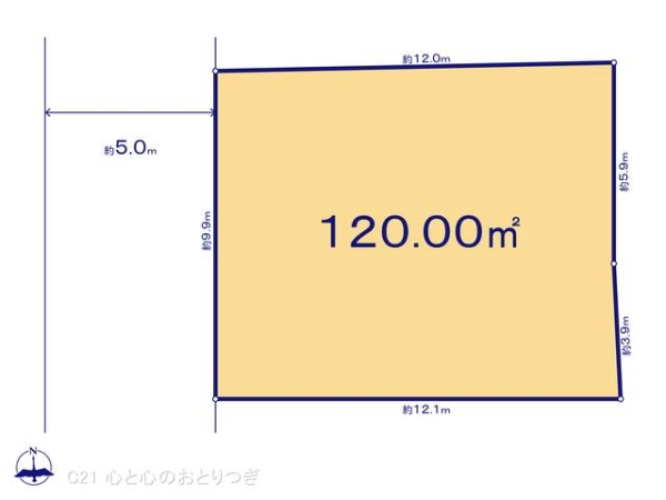 相模原市中央区宮下本町2丁目 建築条件付き売地 3号地