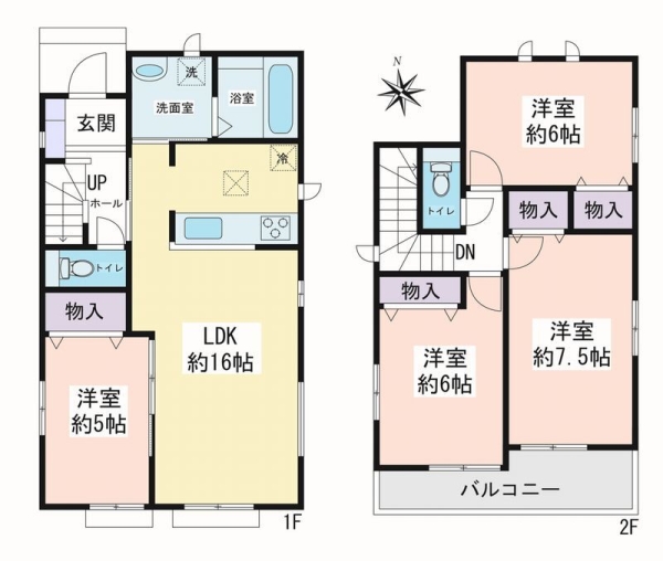 大和市上和田 新築戸建 全2棟 B号棟