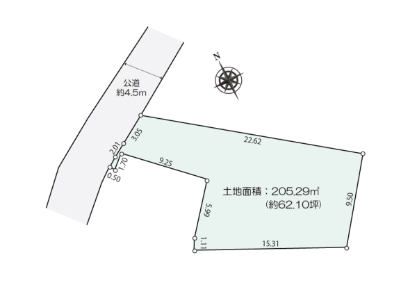 綾瀬市寺尾本町１丁目の土地