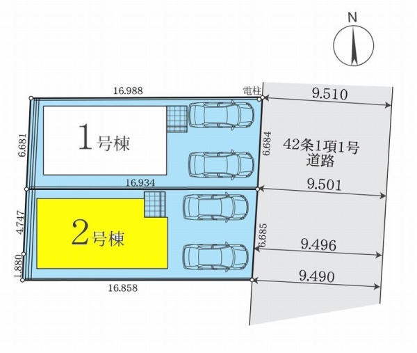 海老名市国分寺台1丁目6期　新築分譲住宅　2号棟