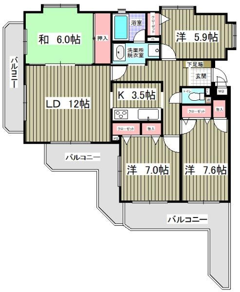 ダイアパレス大橋南参番館