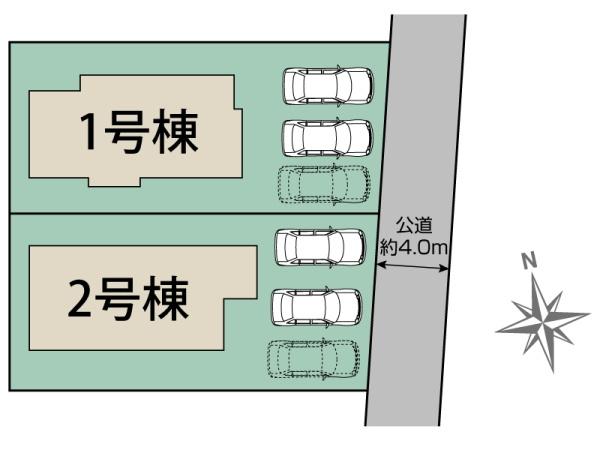 屋形原新築戸建1号棟(区画図)