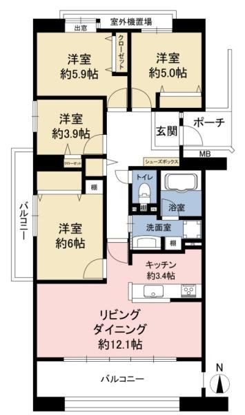レークヒルズ野多目2番館