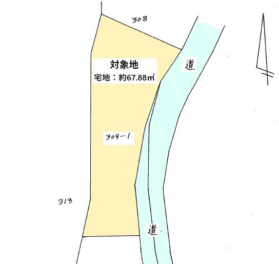 大字三芳売土地　更地渡し約67坪