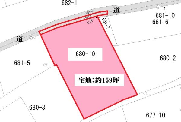大分市二又町三丁目土地（約159坪、現状渡し）