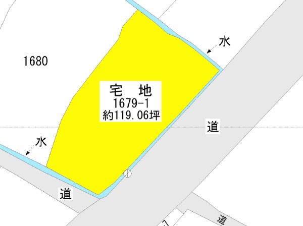 湯布院町川南売土地、約119坪