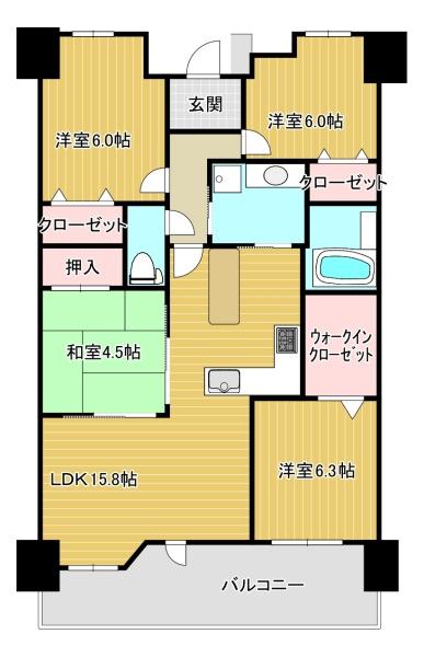 エバーライフリバーサイド飯塚弐番館206号