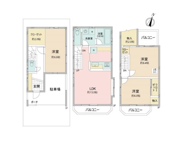 世田谷区上馬２丁目の中古一戸建