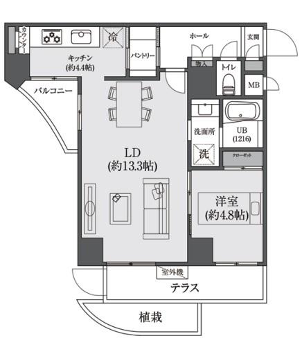 フラッツ景丘
