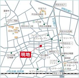 杉並区阿佐谷北３丁目の土地