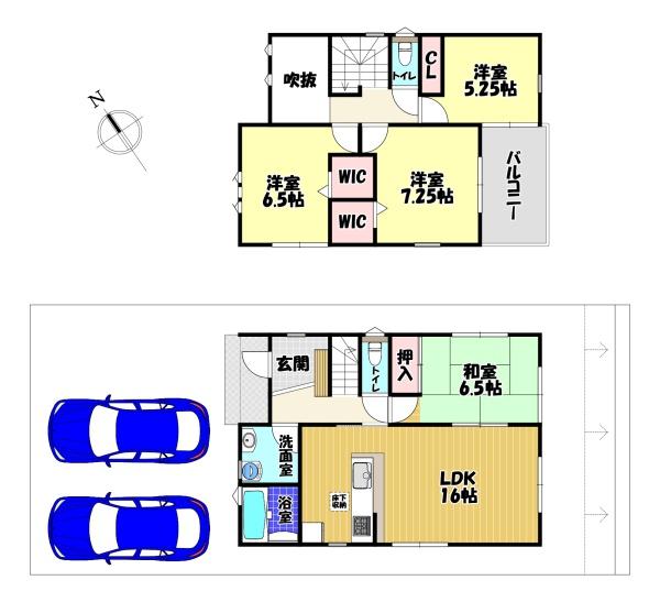 富田林市津々山台４丁目　新築一戸建　１号棟
