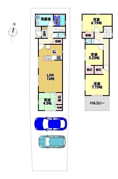 富田林市　北大伴町２丁目　新築一戸建　１号棟