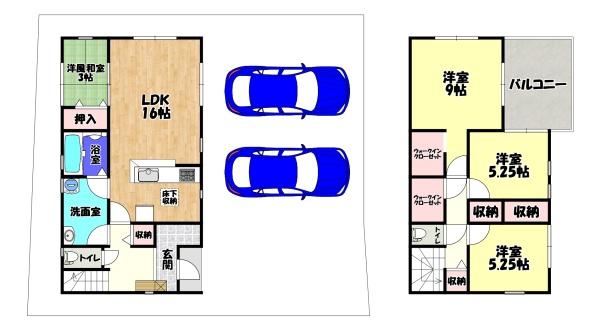富田林市東板持町３丁目　新築一戸建　１号棟