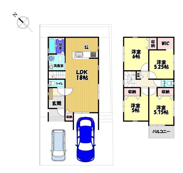 大阪狭山市大野台５丁目　新築一戸建　２号棟