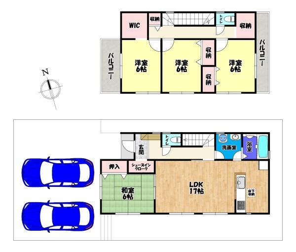 河内長野市大師町 新築一戸建2期 1号棟