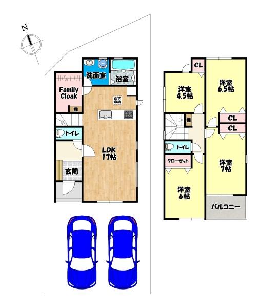 富田林市加太1丁目新築一戸建 1号棟