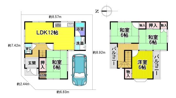 富田林市甲田６丁目の中古一戸建て
