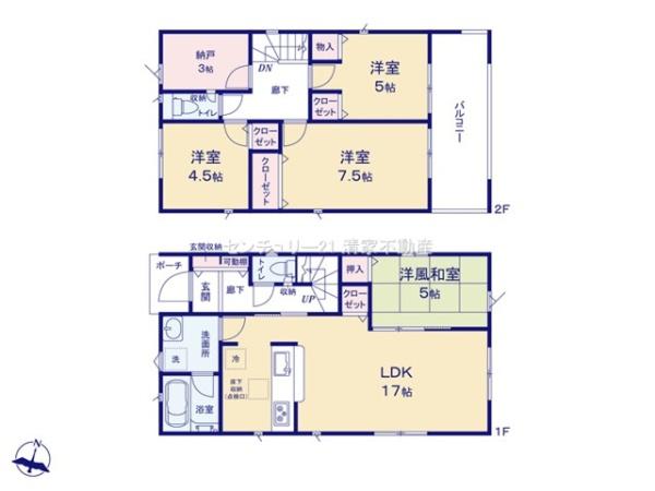 名古屋市守山区大字上志段味字東谷の新築一戸建