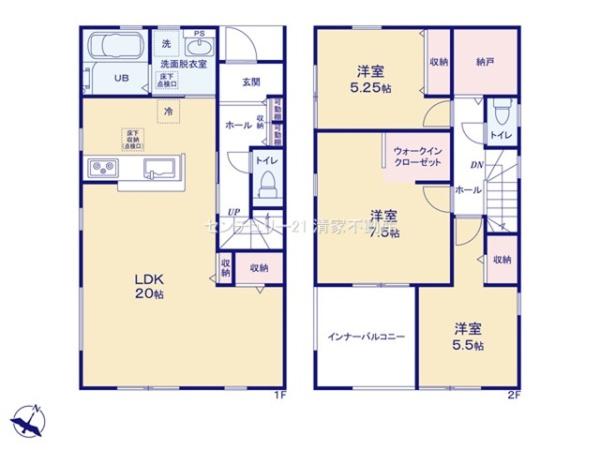 名古屋市守山区大字上志段味字東谷の新築一戸建