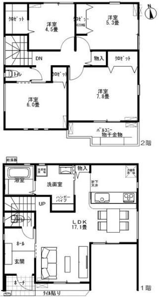 春日井市高蔵寺町２丁目の新築一戸建