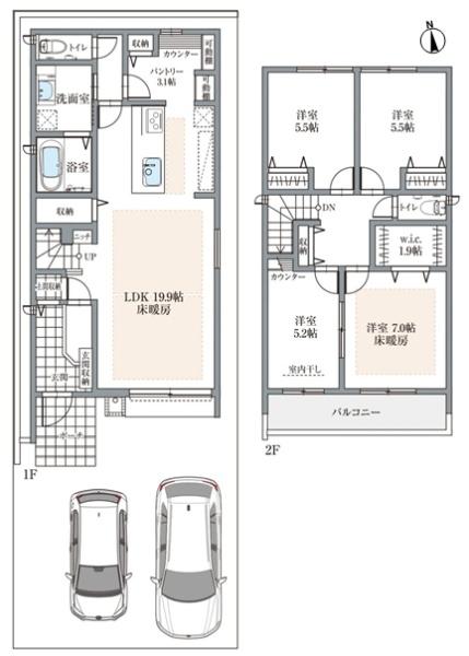春日井市白山町5丁目の新築一戸建