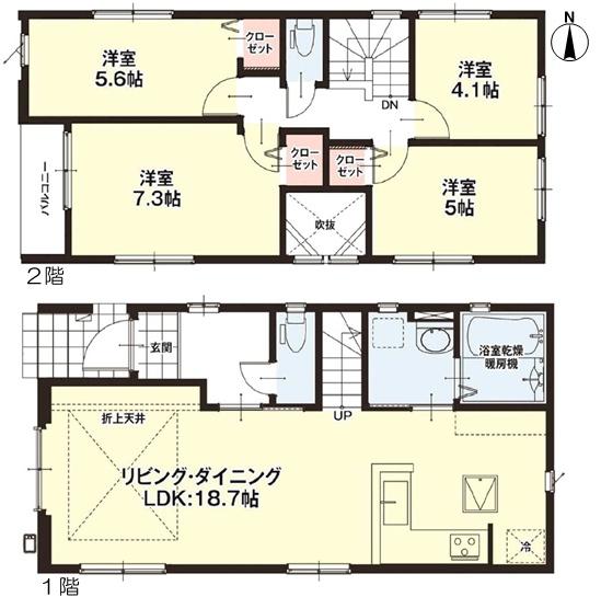北名古屋市高田寺起返の新築一戸建