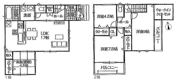 春日井市上田楽町の新築一戸建