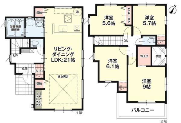 春日井市稲口町４丁目の新築一戸建