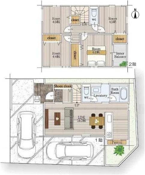 北名古屋市鹿田西赤土の新築一戸建