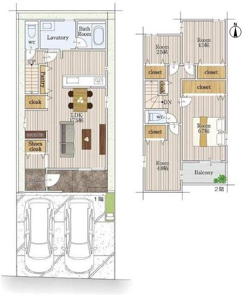 北名古屋市鹿田西赤土の新築一戸建