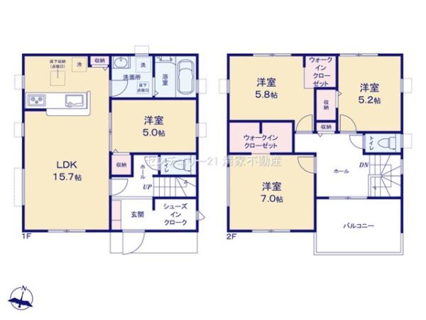春日井市上田楽町の新築一戸建