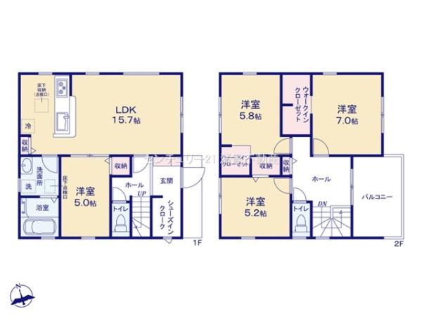 春日井市東野町西２丁目の新築一戸建