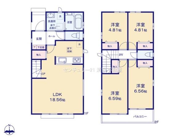 北名古屋市高田寺起返の新築一戸建