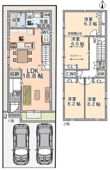 春日井市下条町１丁目の新築一戸建