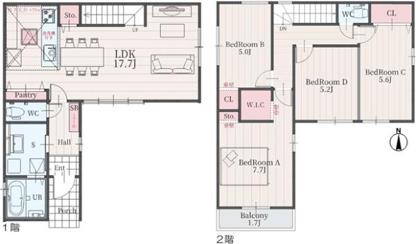 春日井市下条町２丁目の新築一戸建