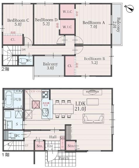 春日井市上条町3丁目の新築一戸建