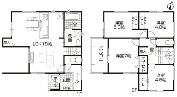 春日井市林島町４丁目の新築一戸建