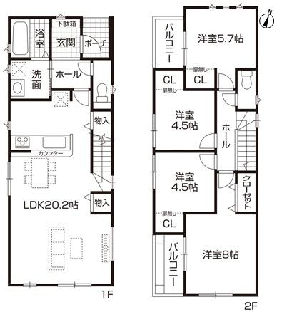 春日井市林島町４丁目の新築一戸建