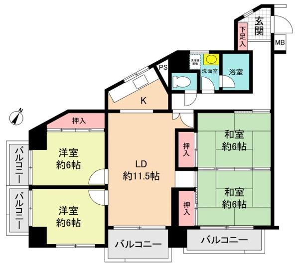 シャトー勝川Ｂ棟