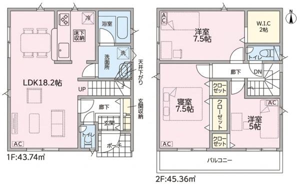 北名古屋市沖村岡西の新築一戸建
