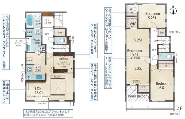 北名古屋市六ツ師中屋敷の新築一戸建