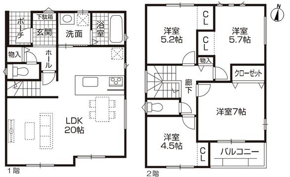 春日井市中新町１丁目の新築一戸建