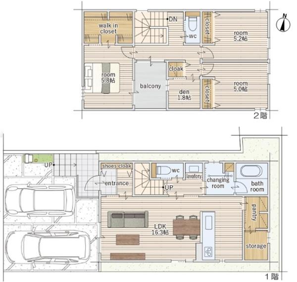 春日井市前並町2丁目の新築一戸建